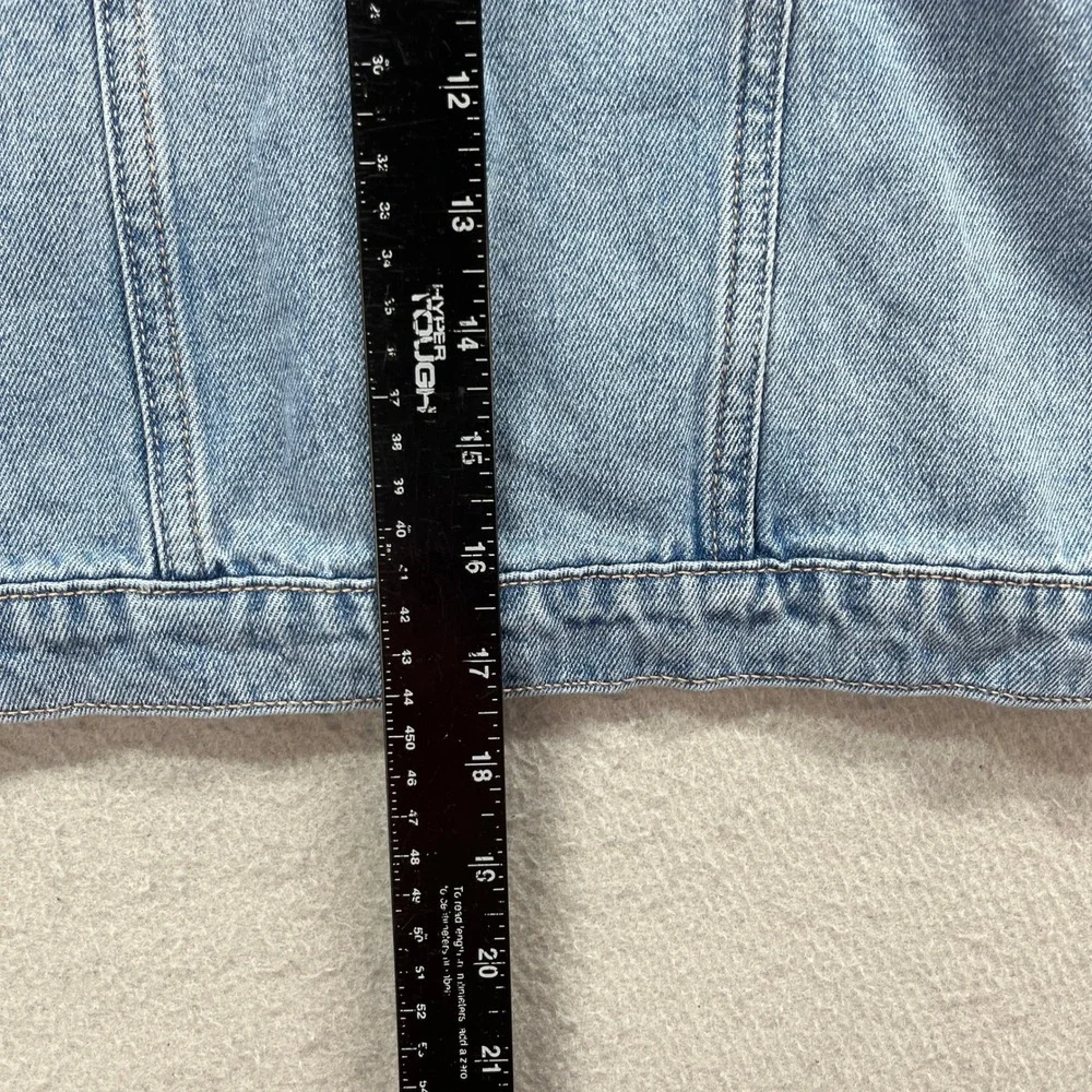 Levis Denim Trucker Jacket Kids Medium 10-12 Blue Light Wash Classic Casual